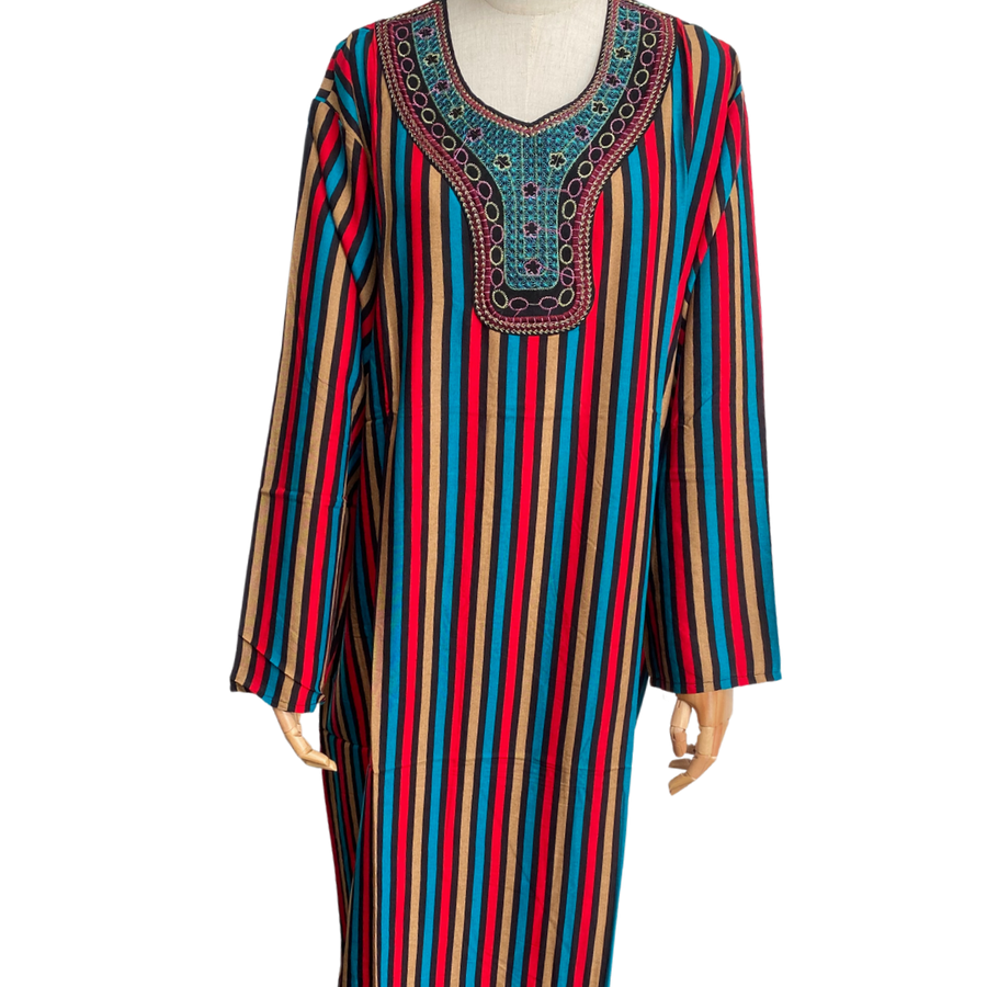 Huisjurk gestreept lange mouw