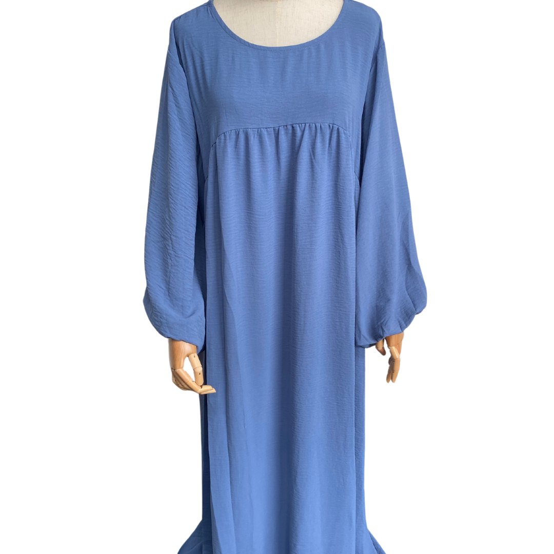 Abaya jazz steel blue Noenshop 