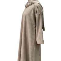 abaya strepen beige noenshop