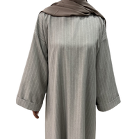 abaya strepen grijs noenshop