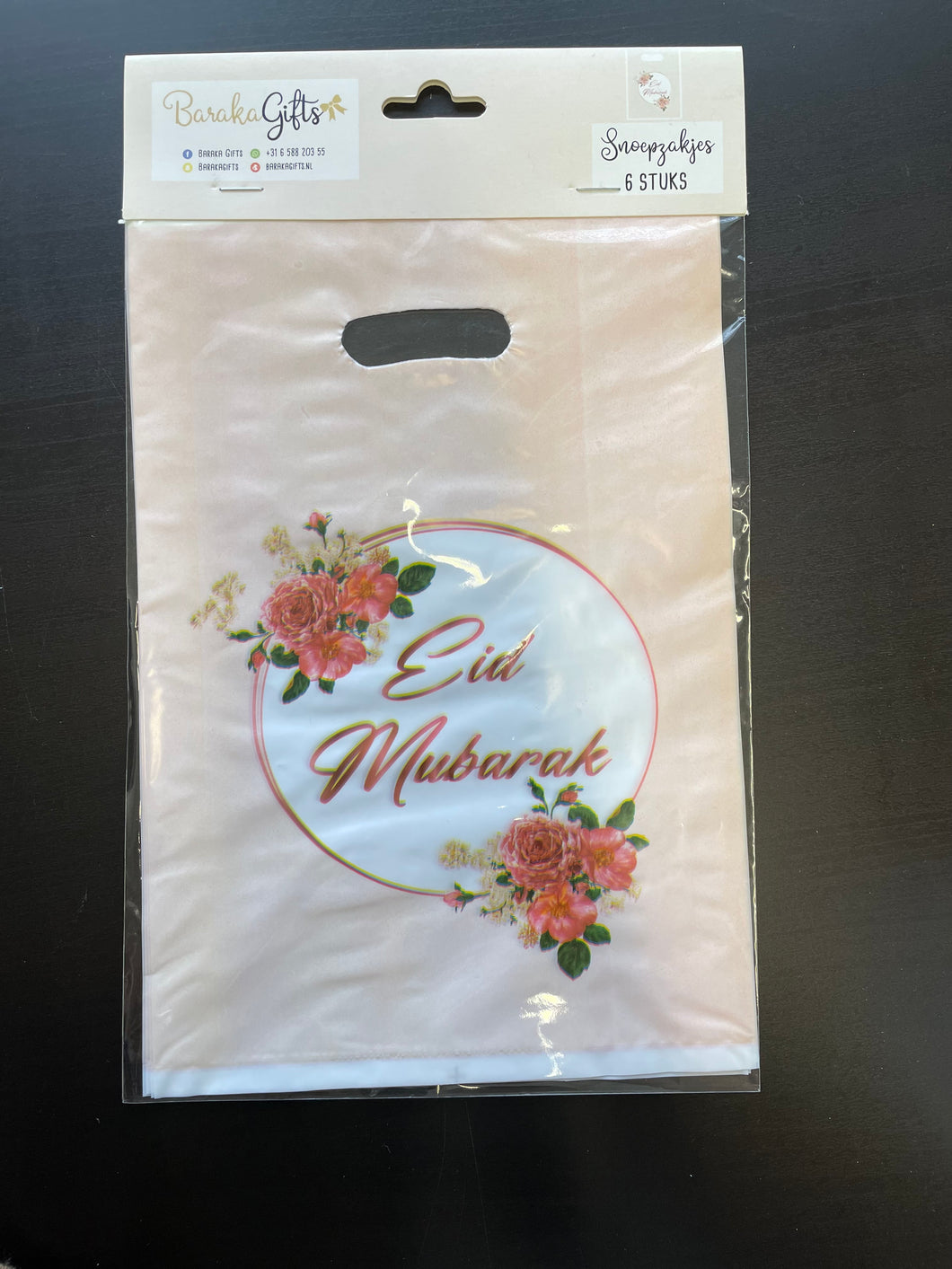 Eid Mubarak Snoepzakjes Rosé Flowers