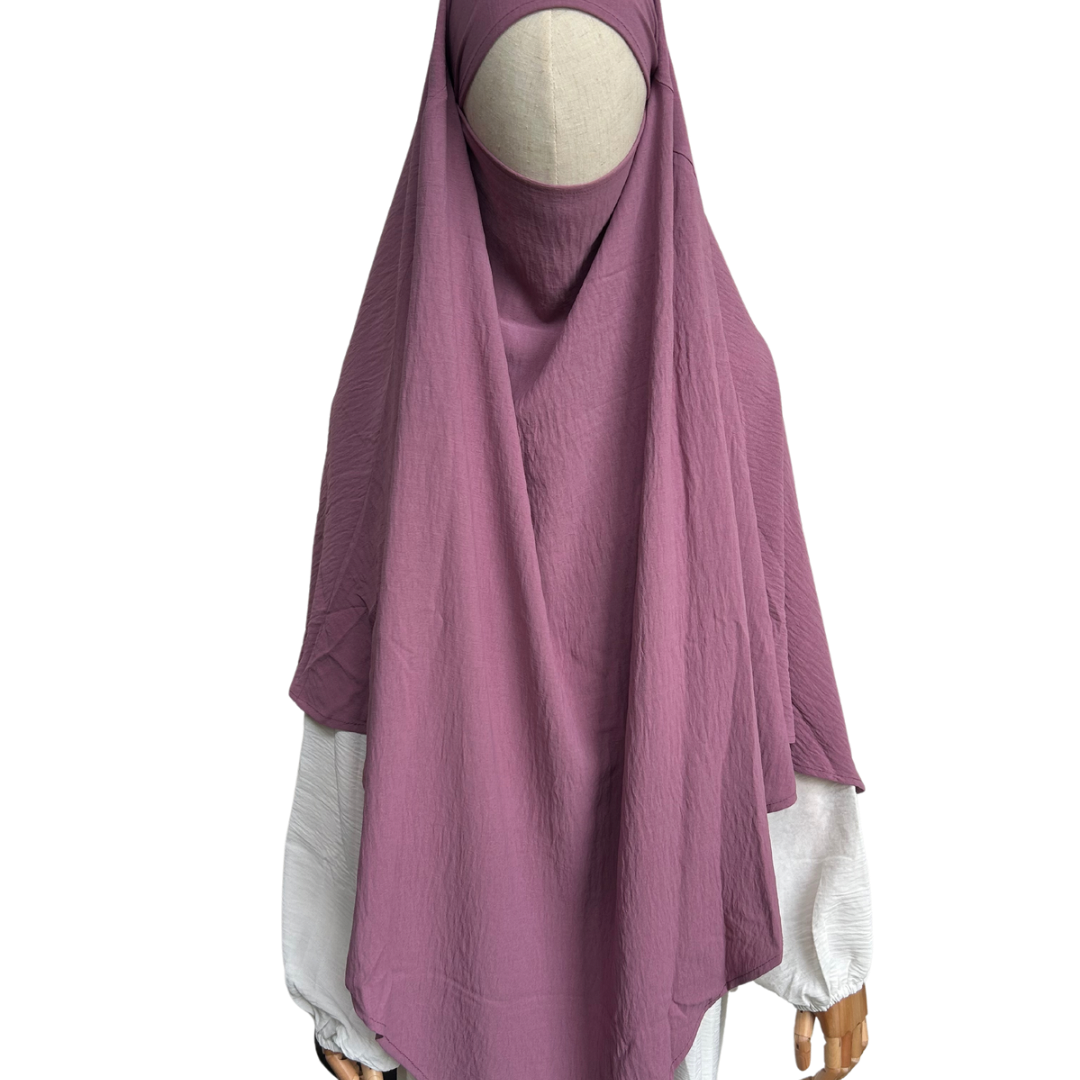 Khimar jazz 1-laags lila Noenshop