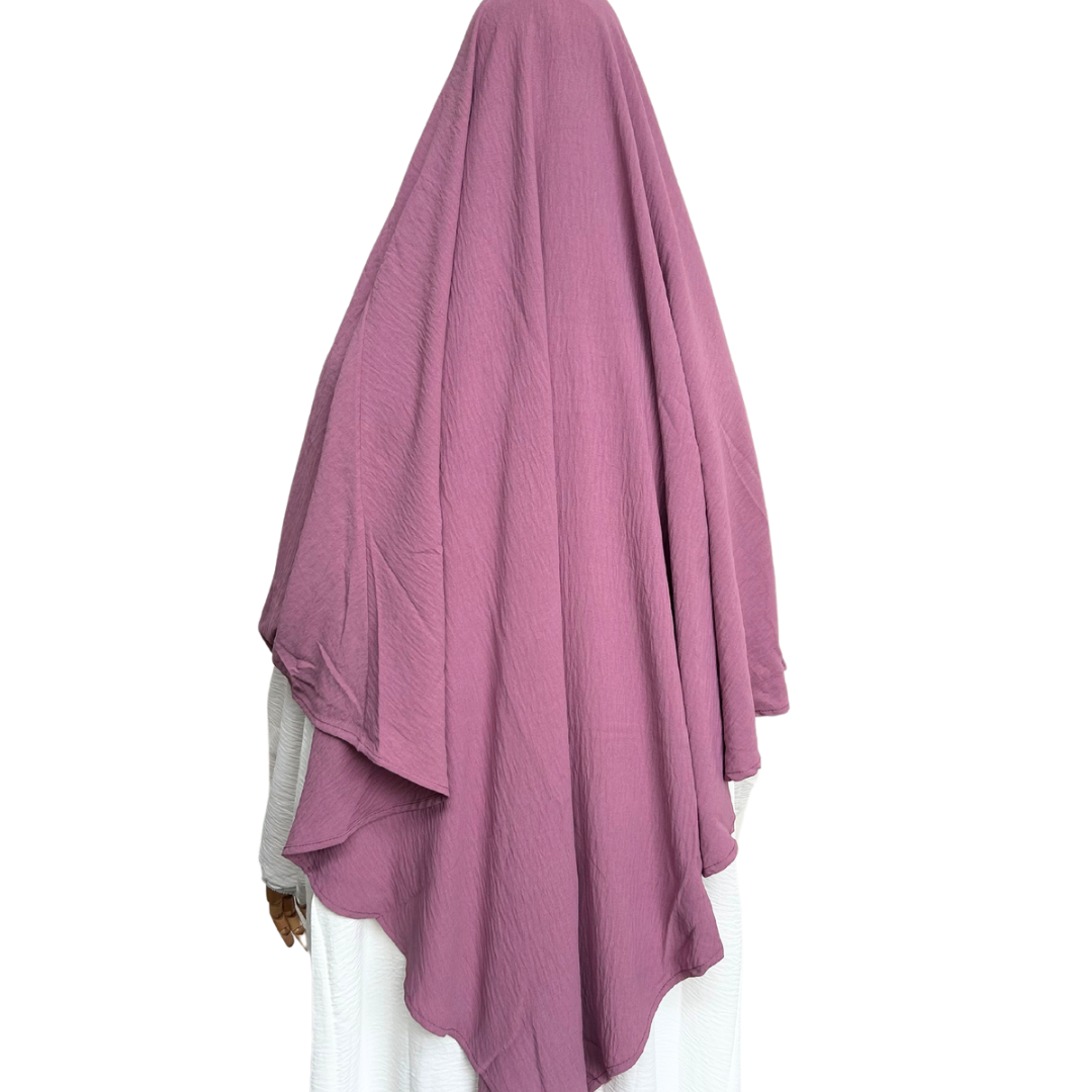 Khimar jazz 1-laags lila Noenshop