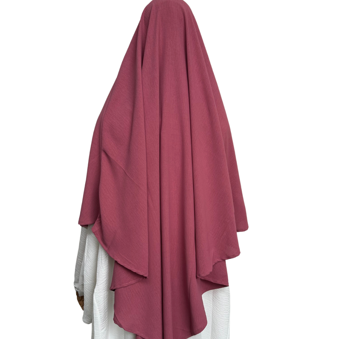 Khimar jazz 1-laags roze Noenshop