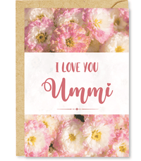 Mama ummi moeder wenskaart liefde 