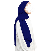 Katoenen hijab donkerblauw noenshop