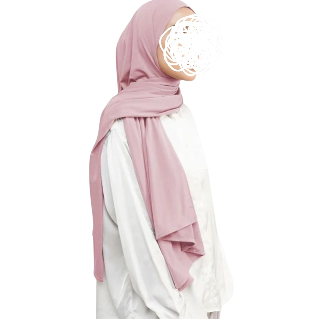 Katoenen hijab roze noenshop