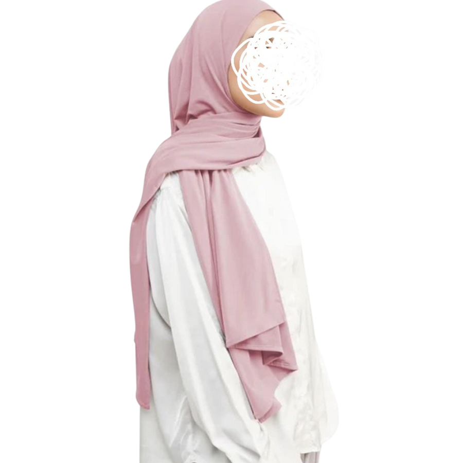 Katoenen hijab roze noenshop