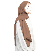 Katoenen hijab taupe noenshop