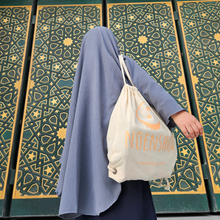 Load image into Gallery viewer, meisje khimar grijs, kinder hijab
