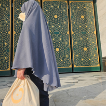 Afbeelding in Gallery-weergave laden, khimar meisje grijs, kinder hijab
