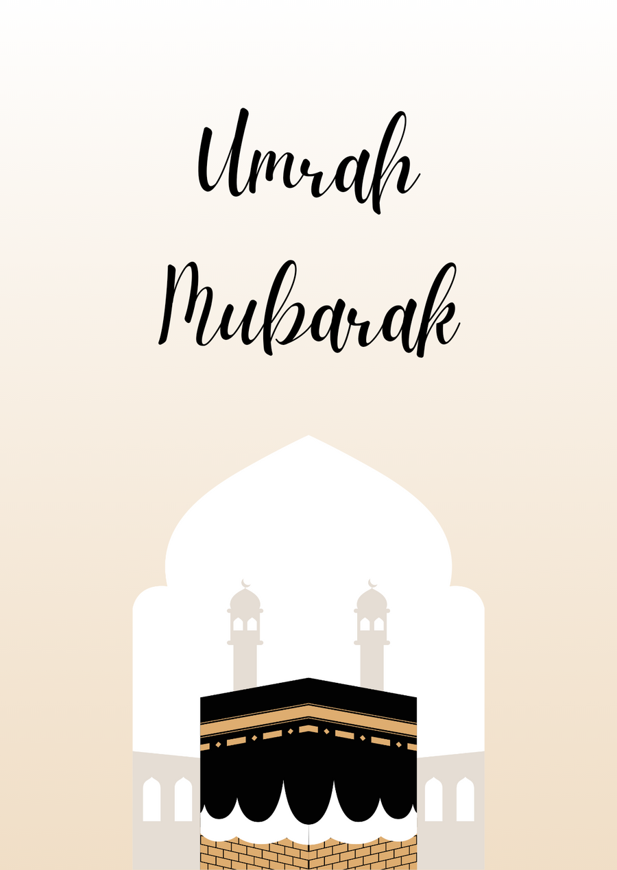 Umrah mubarak kaart