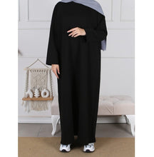 Load image into Gallery viewer, abaya dress winter black 
