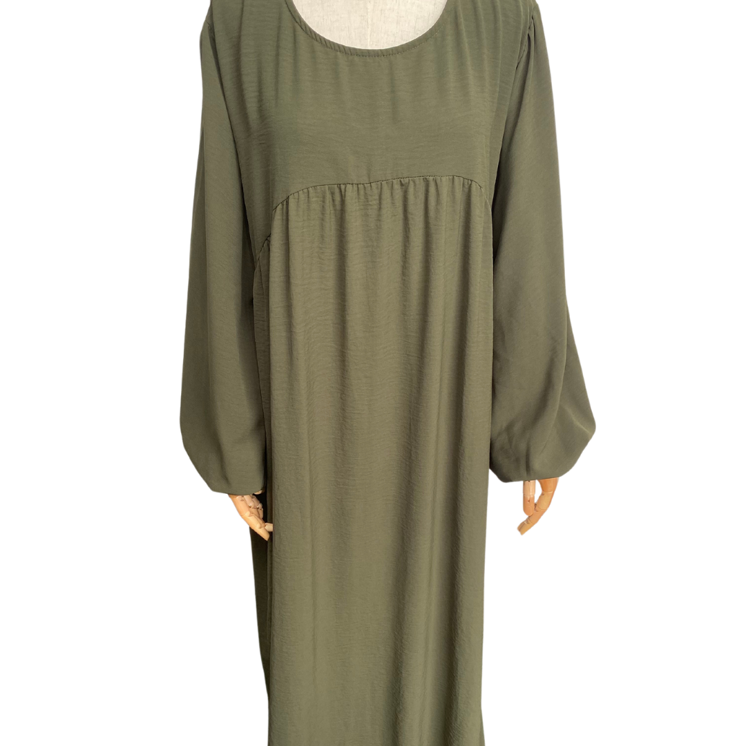 abaya jazz army green maat 1 noenshop