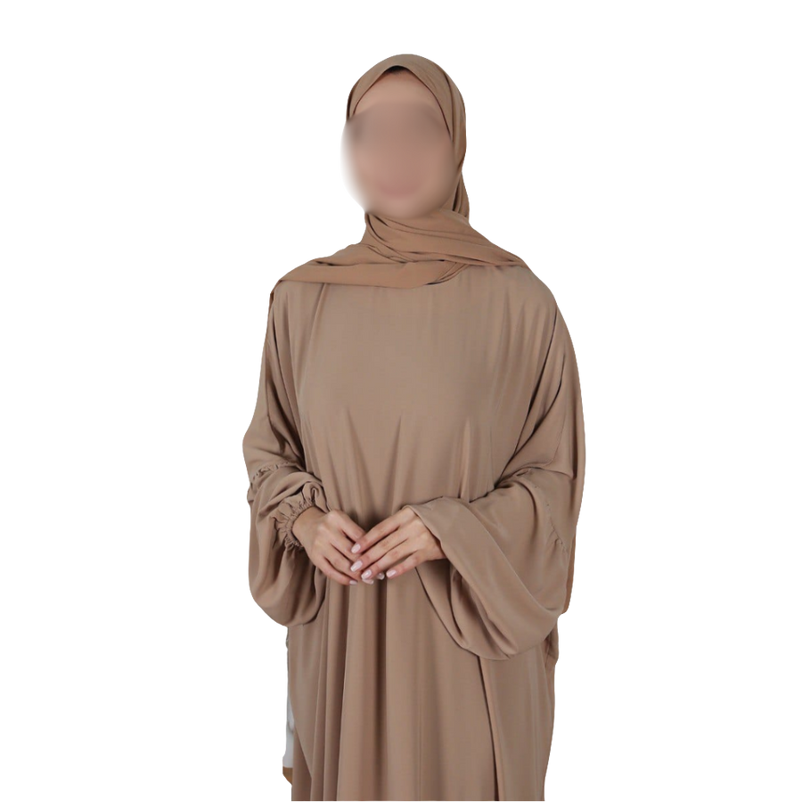 Abaya oversized beige