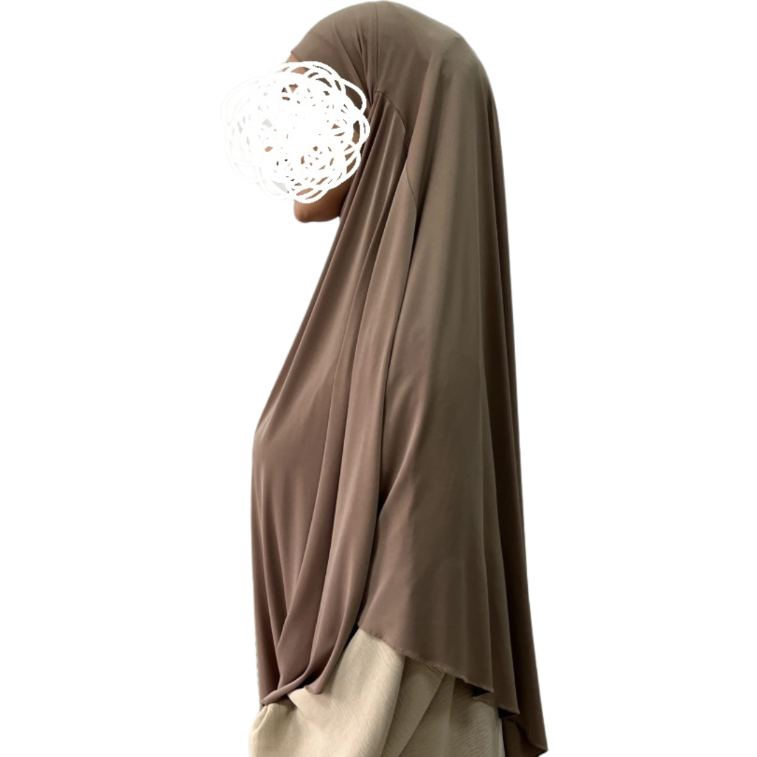 jersey khimar beige noenshop