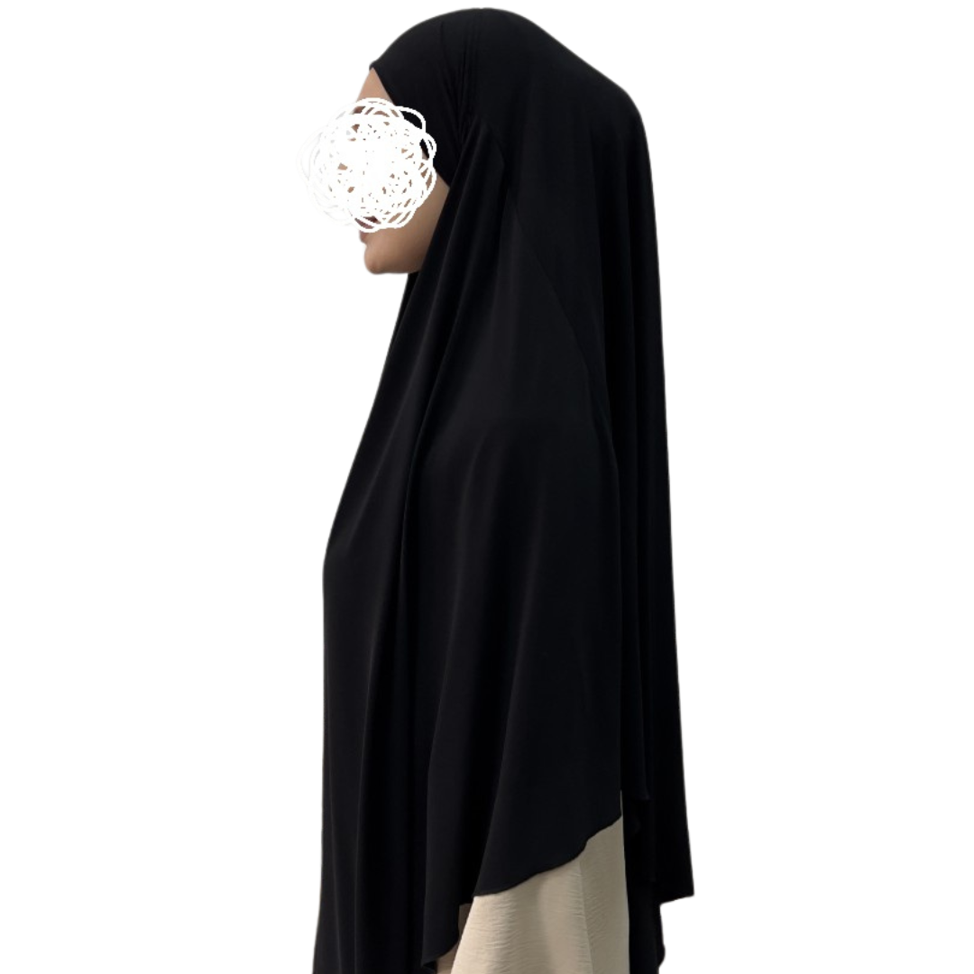 jersey khimar zwart noenshop