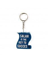 Load image into Gallery viewer, Noenshop sleutelhanger salah is the key to succes blauw
