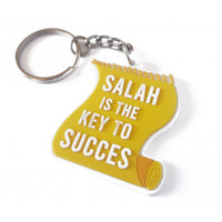 Noenshop sleutelhanger salah is the key to succes geel