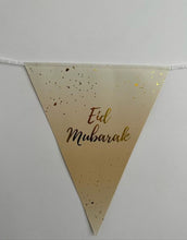 Load image into Gallery viewer, Eid mubarak vlaggenlijn goud decoratie
