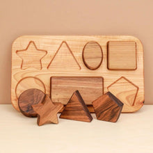 Load image into Gallery viewer, Wooden Puzzle | geometric shapes
