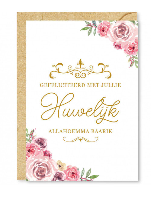 Gefeliciteerd huwelijk huwelijks kaart bruiloft wedding kaarten